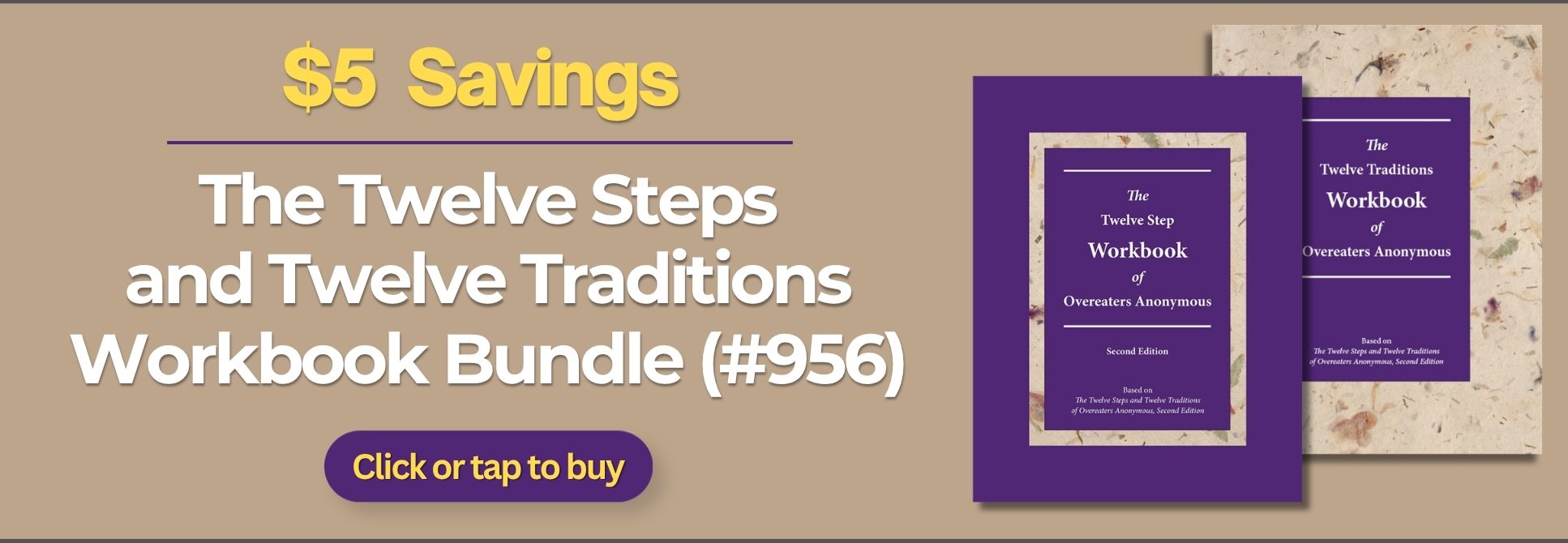 Save US$5 when you buy The Twelve Steps and Twelve Traditions Workbook Bundle (#956) now through April 30, 2026